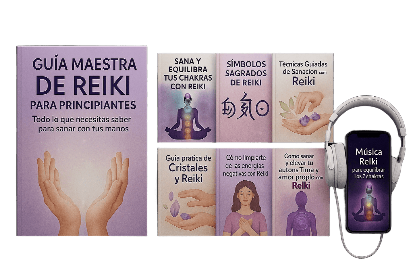 Pack de Reiki para principiantes: Todo lo que necesitás saber para sanar con tus manos
